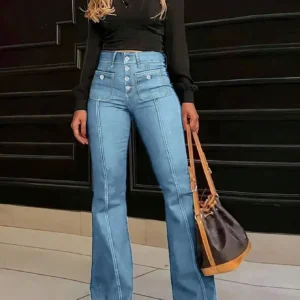 High Waist Flared Jeans