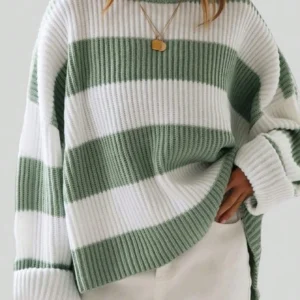Loose Knit Sweater Three Quarter Sleeve