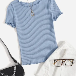 Fitted Short Sleeve Top