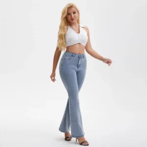 Women's High Waisted Flare Jeans Stretch Butt Lift