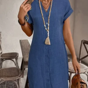 Womens Short Sleeve Casual Dress