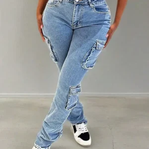 Womens Slim Fit Stretch Denim